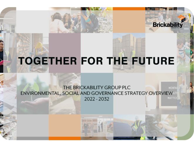 Brickability Group PLC ESG Strategy 2023 Cover
